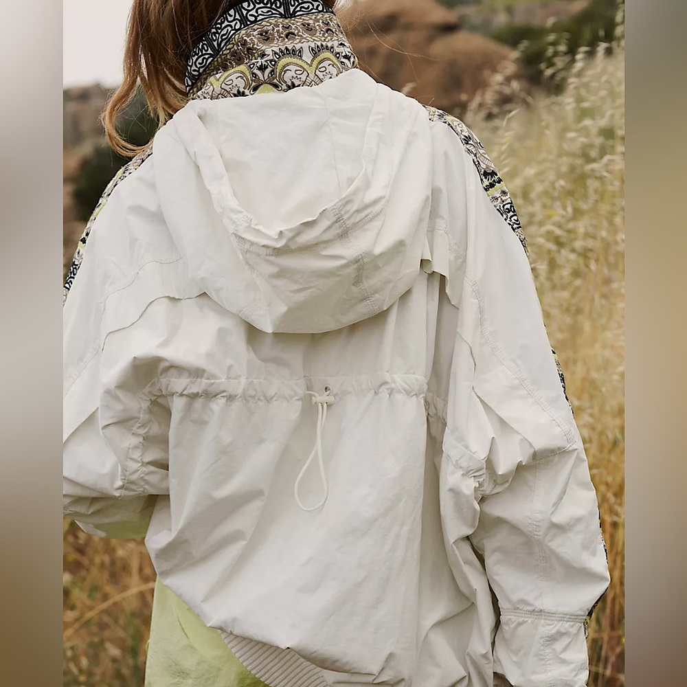 NEW Free People Movement She Fly Jacket In Ivory Combo - Picture 3 of 16